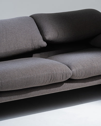 MARALUNGA GRAY SOFA, VICO MAGISTRETTI, 1970s