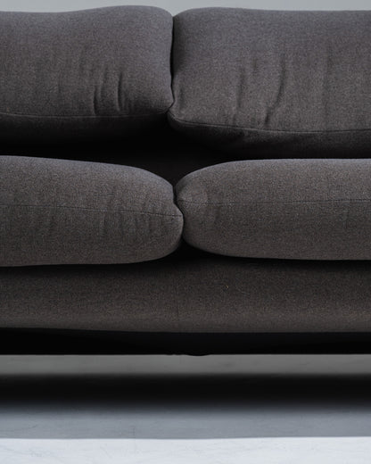 MARALUNGA GRAY SOFA, VICO MAGISTRETTI, 1970s