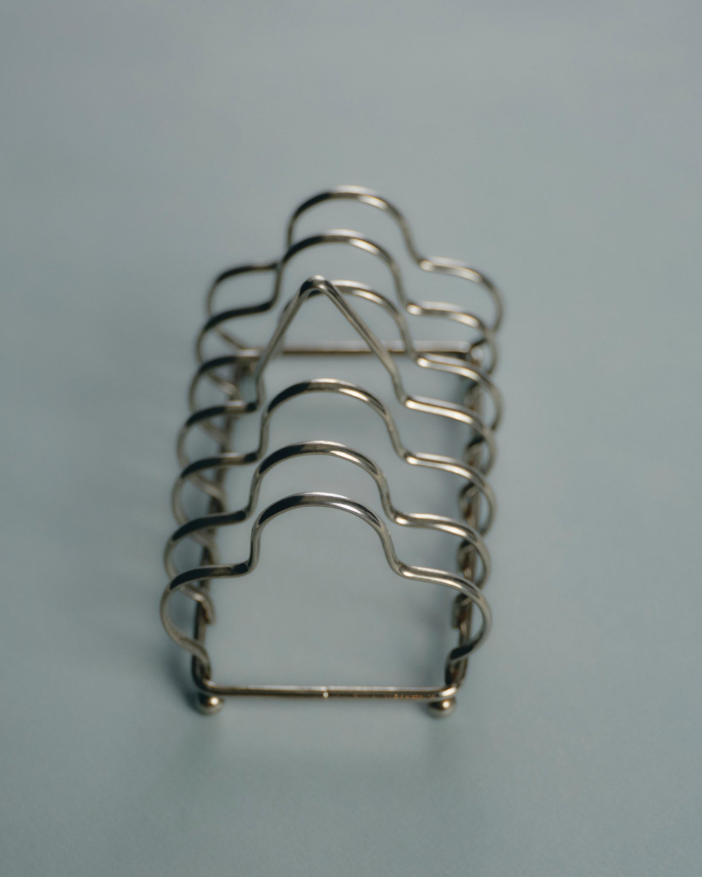 SILVER METAL TOAST RACK, 1950s