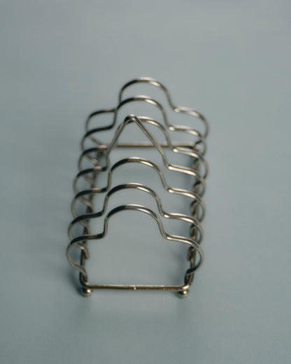SILVER METAL TOAST RACK, 1950s