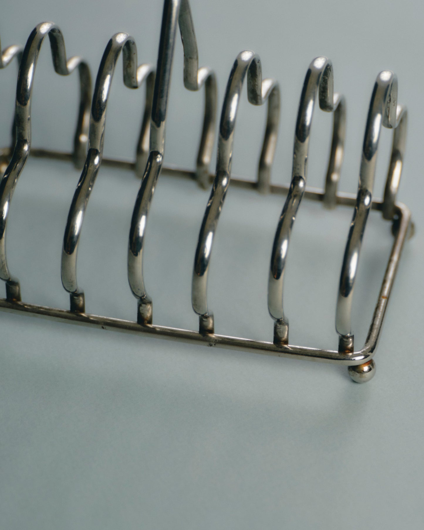 SILVER METAL TOAST RACK, 1950s