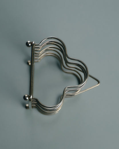 SILVER METAL TOAST RACK, 1950s