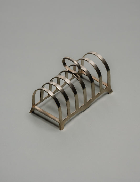 SILVER METAL TOAST RACK, 1950s