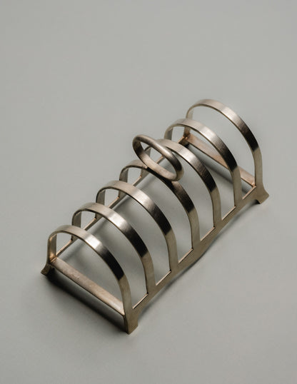 SILVER METAL TOAST RACK, 1950s