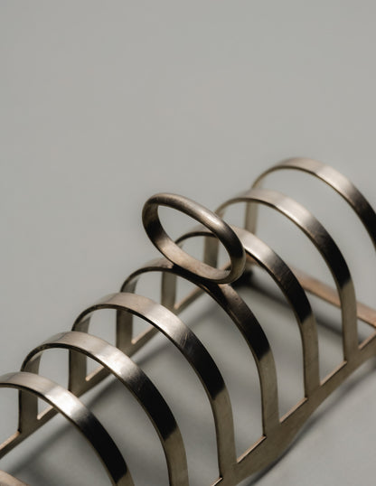SILVER METAL TOAST RACK, 1950s