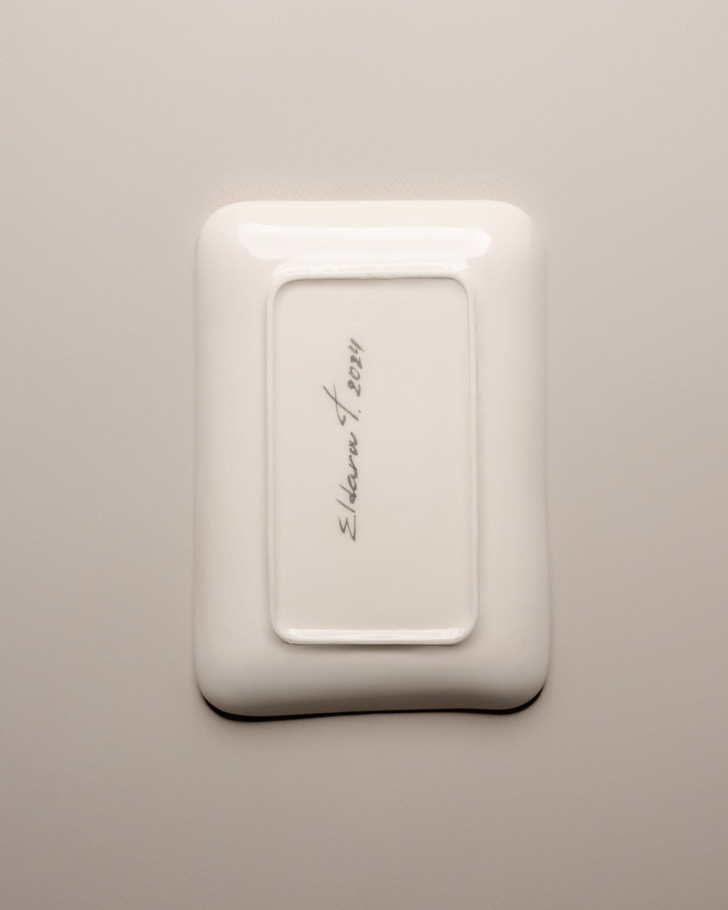 GREEN CERAMIC POCKET TRAY