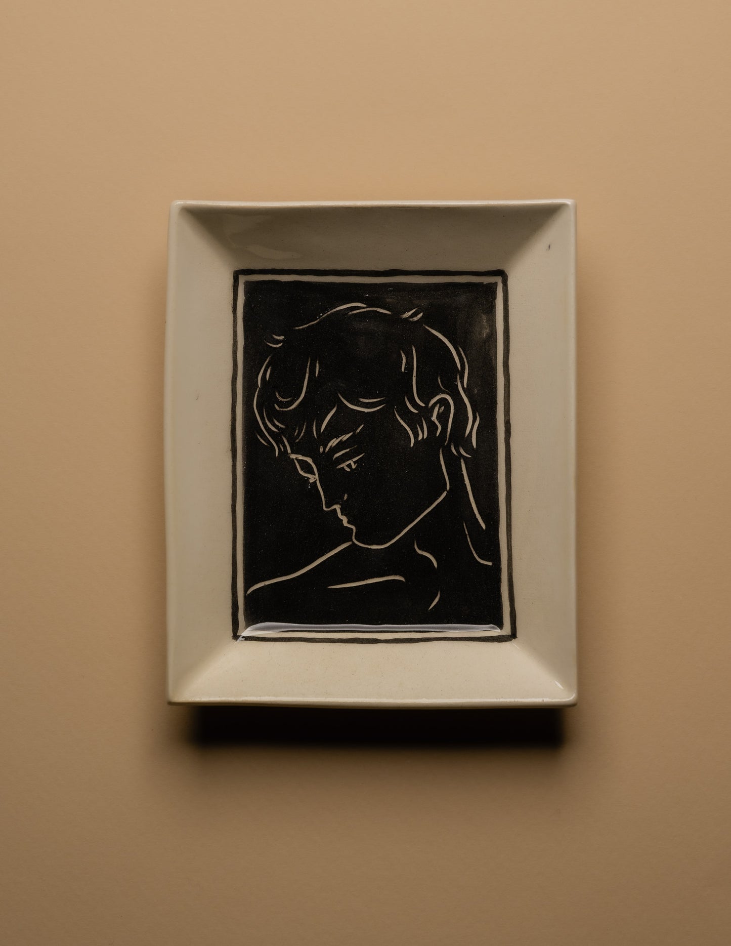 VIDE-POCHE EN CÉRAMIQUE DÉCOR VISAGE