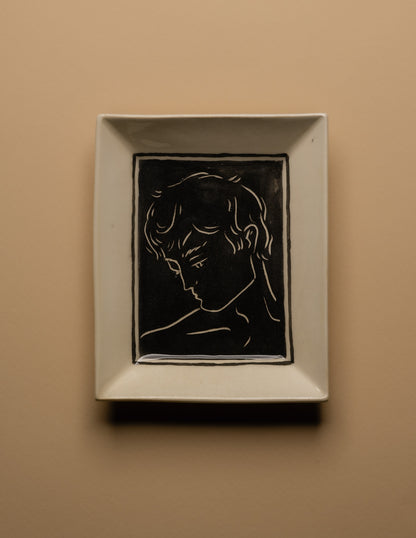 VIDE-POCHE EN CÉRAMIQUE DÉCOR VISAGE