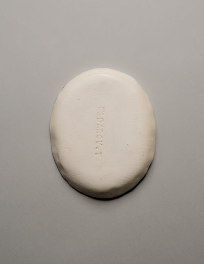 OVAL POCKET TRAY WITH COLORED STARS IN CERAMIC