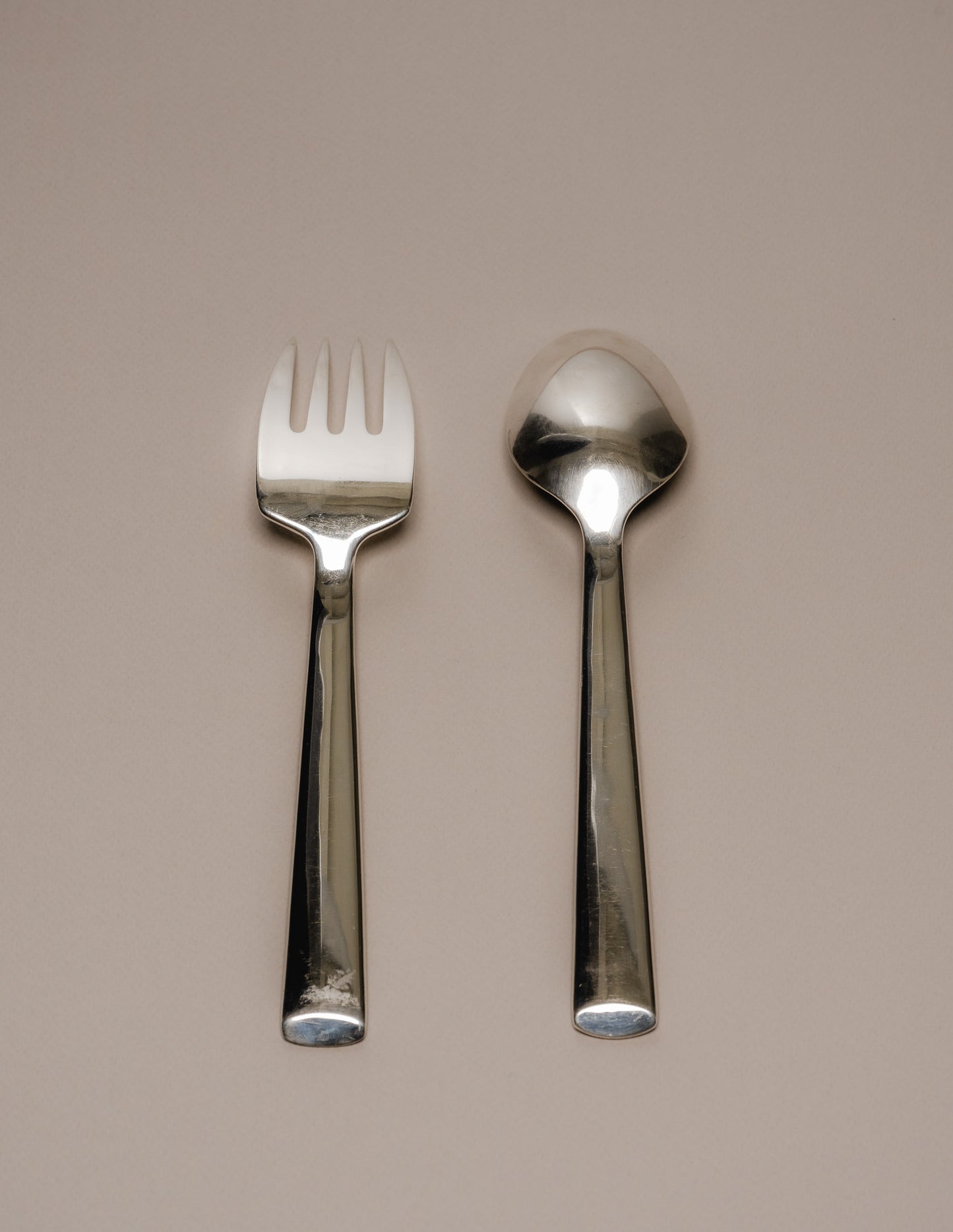 CHRISTOFLE STEW SERVING CUTLERY, 1980s