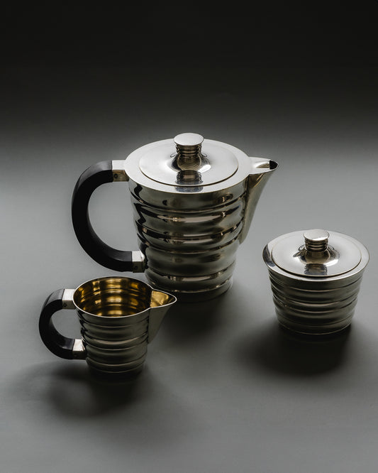SERVICE À THÉ ET CAFÉ ACCOLADE, GIO PONTI POUR CHRISTOFLE, 1930s