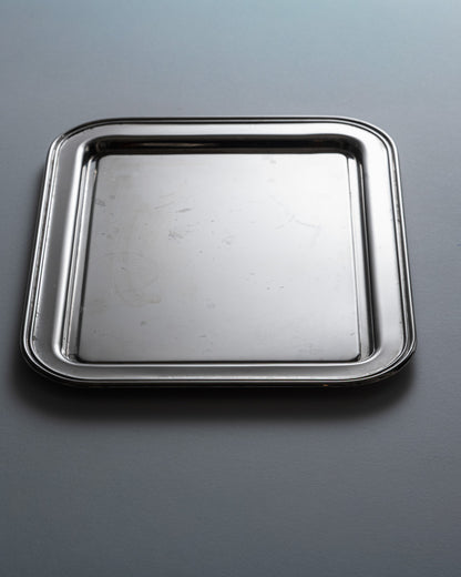 SILVER-PLATED METAL TRAY