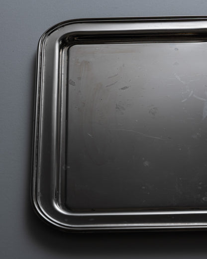 SILVER-PLATED METAL TRAY