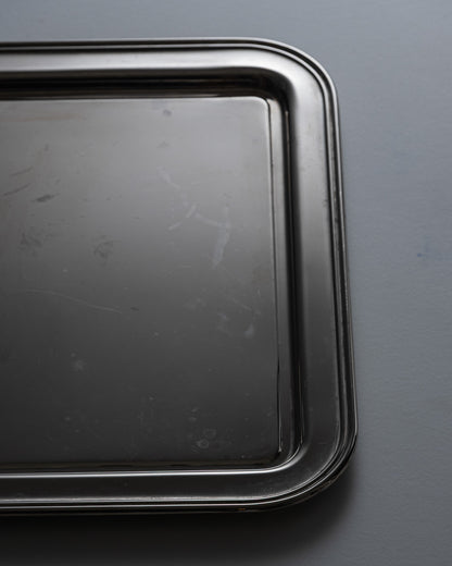 SILVER-PLATED METAL TRAY
