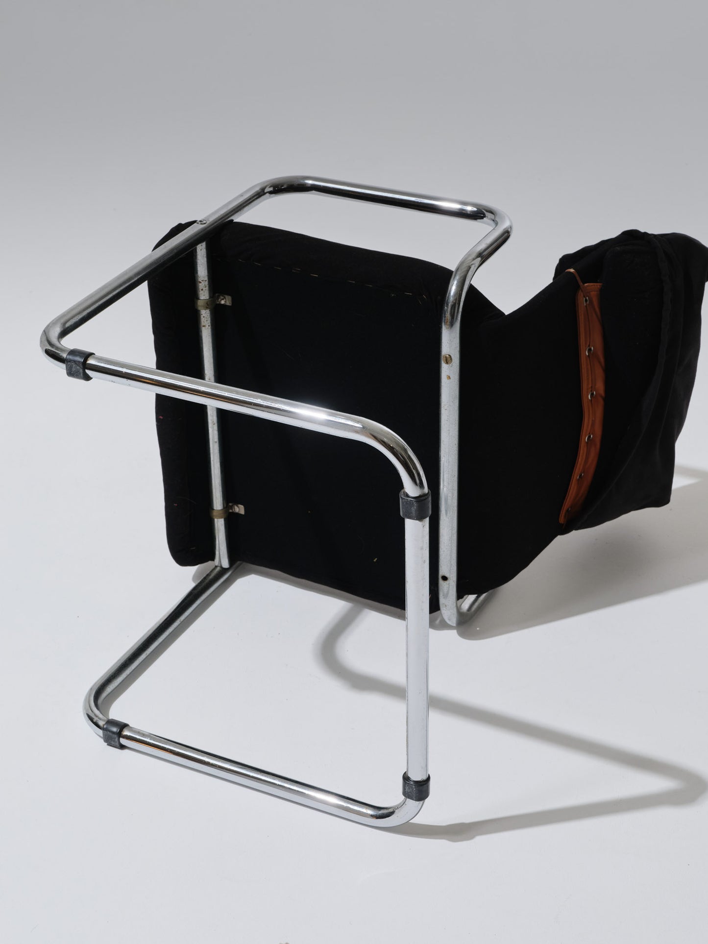 CHAISE EN VELOURS ET METAL, GUIDO FALESCHINI, 1970s