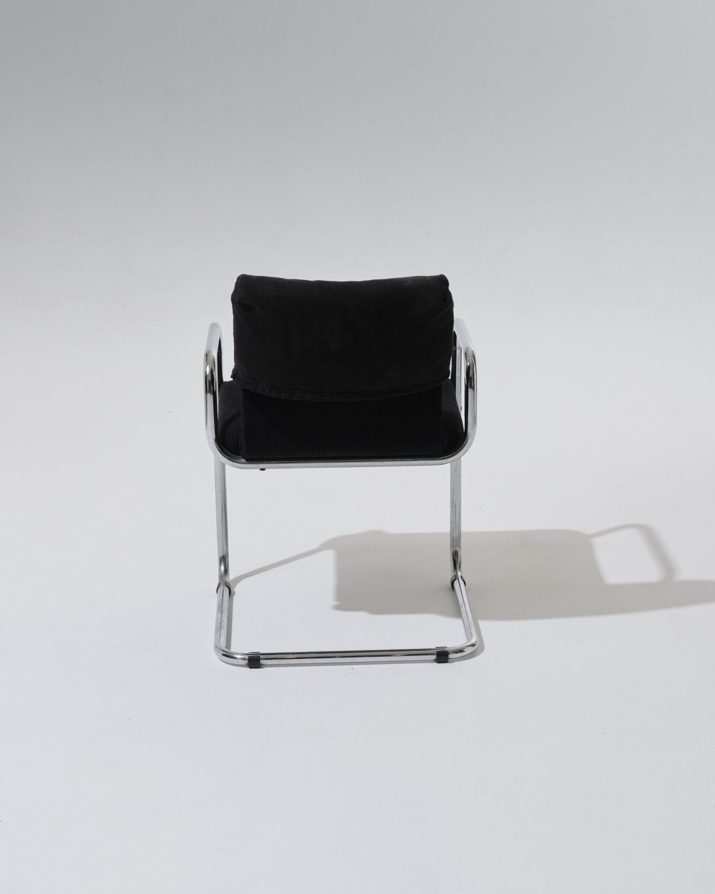 CHAISE EN VELOURS ET METAL, GUIDO FALESCHINI, 1970s