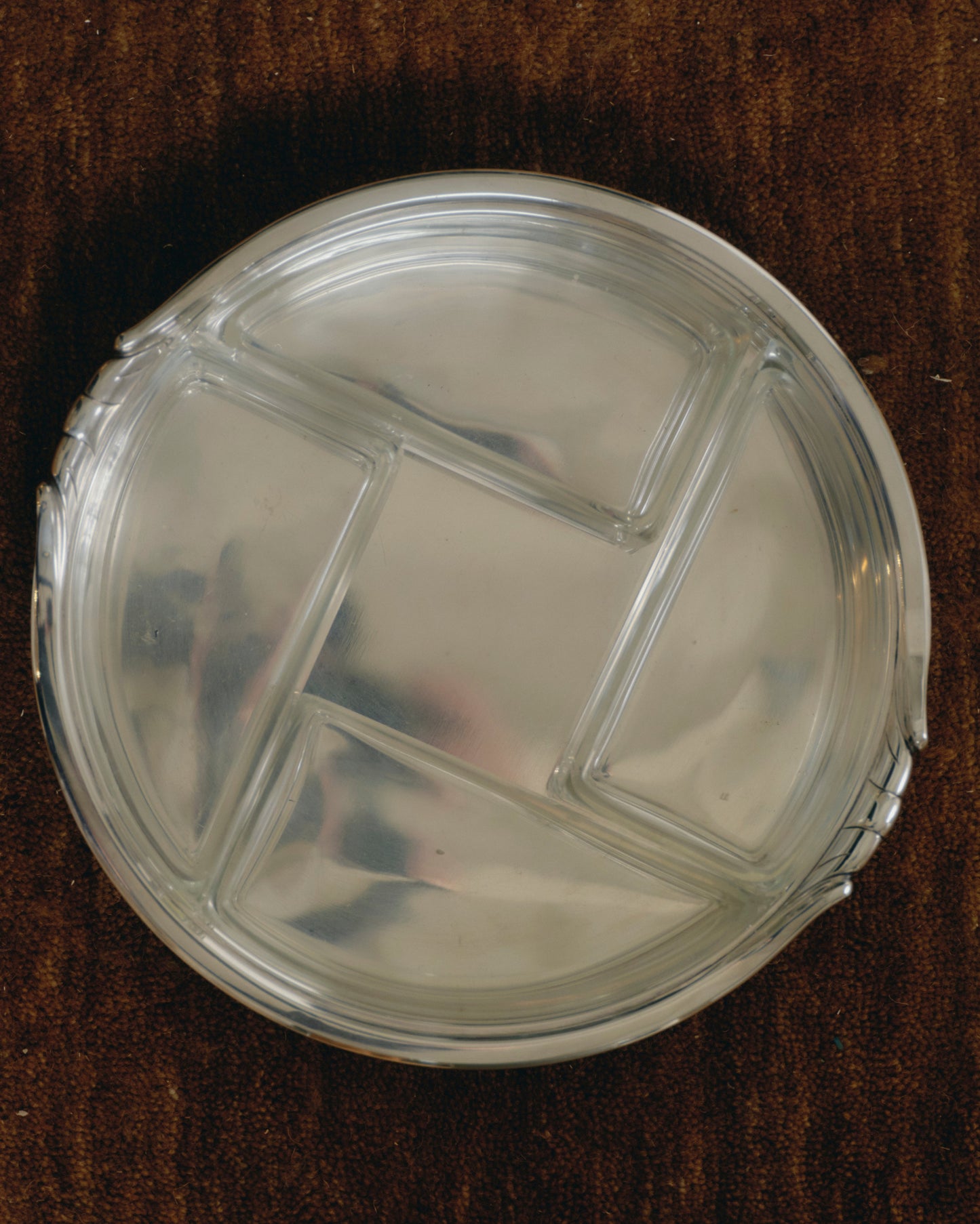 Art Deco silver-plated hors d'oeuvre dish, 1930s