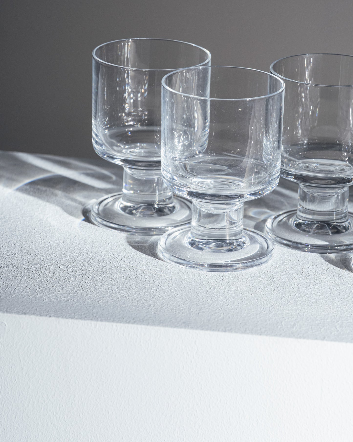 SET OF 10 CRYSTAL WATER GLASSES, 1970s 