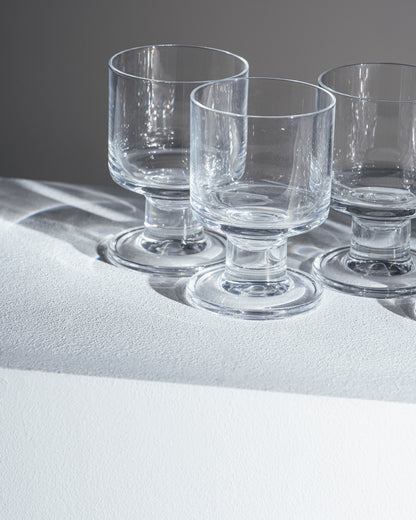 SET OF 10 CRYSTAL WATER GLASSES, 1970s 