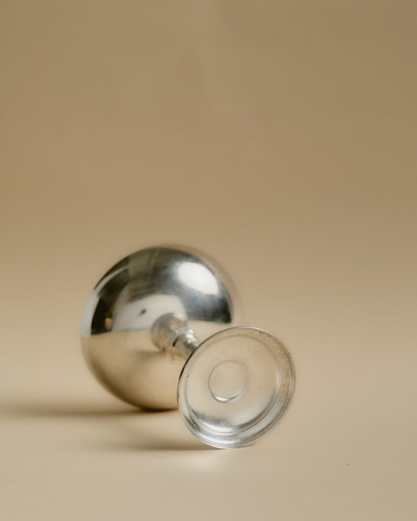 SET OF 6 METAL CHAMPAGNE GLASSES, 1960s