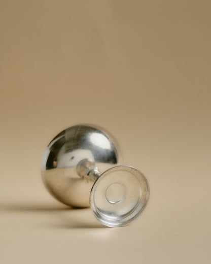 SET OF 6 METAL CHAMPAGNE GLASSES, 1960s