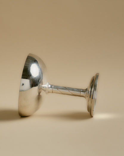 SET OF 6 METAL CHAMPAGNE GLASSES, 1960s