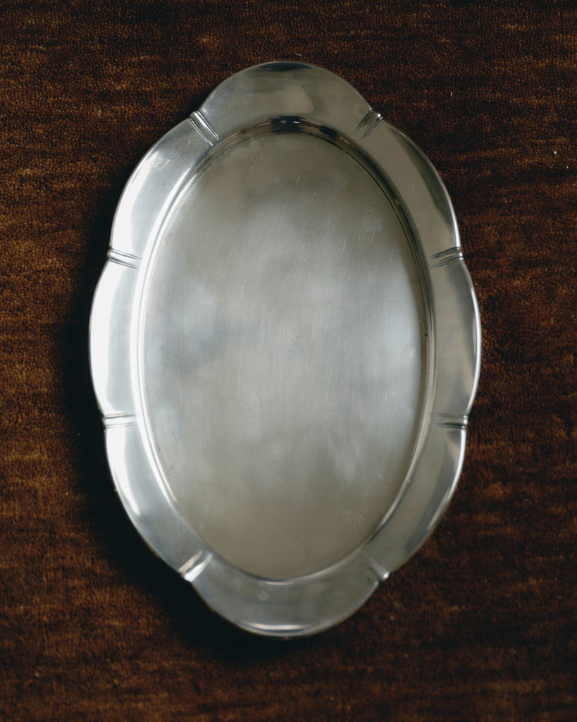 Silver-plated oval dish, 1930s