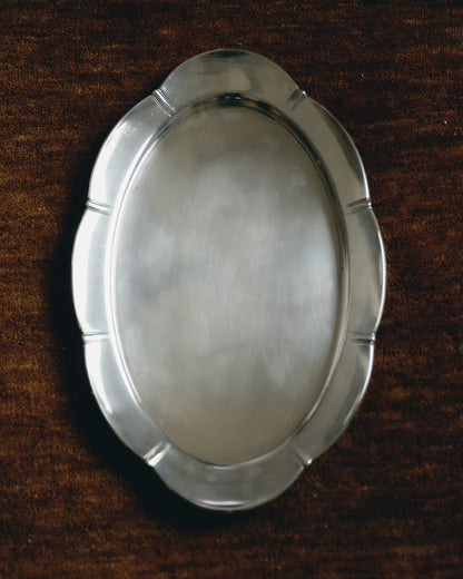 Silver-plated oval dish, 1930s