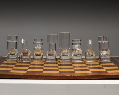 PLEXIGLAS CHESSBOARD, 1970s