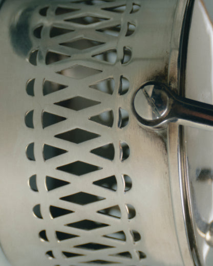 POT DE SERVICE EN MÉTAL ARGENTÉ, 1950s