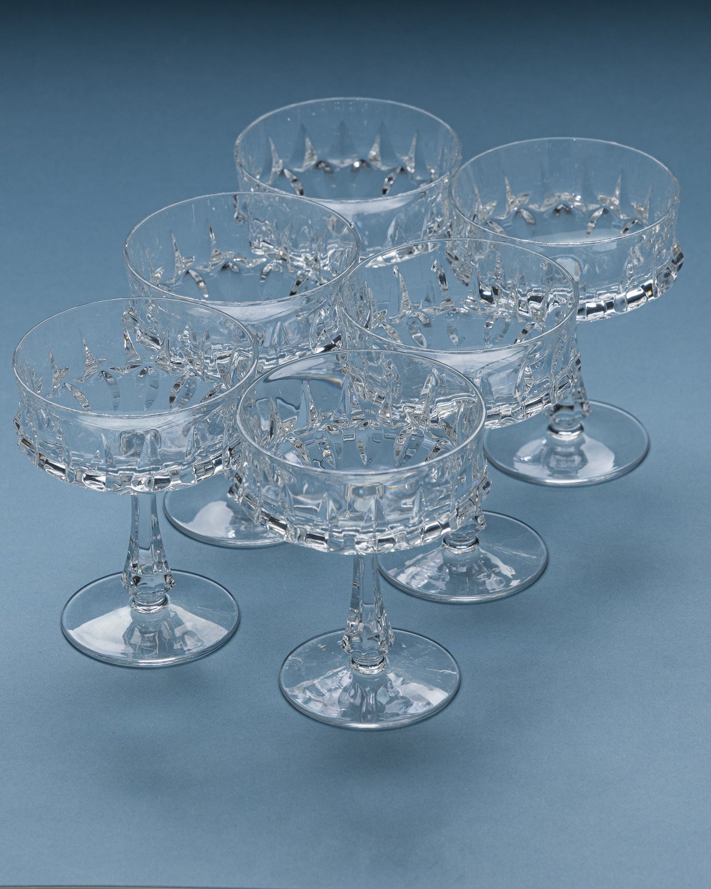 SET OF 6 CHAMPAGNE GLASSES