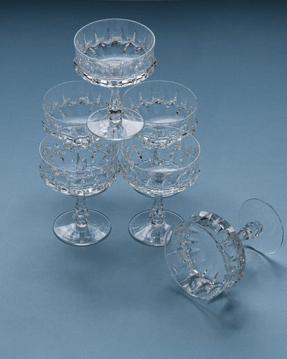 SET OF 6 CHAMPAGNE GLASSES