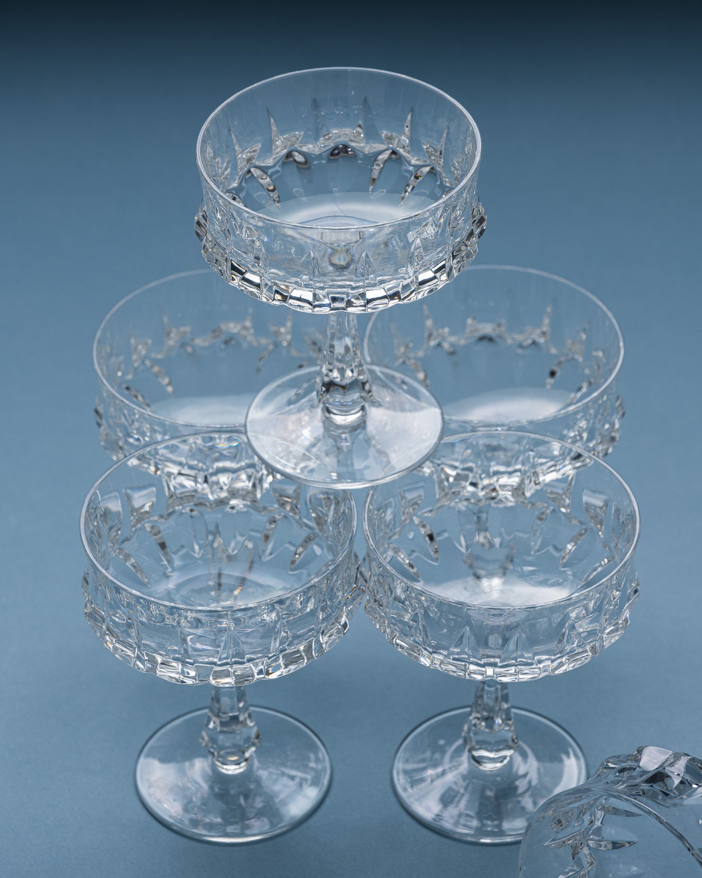 SET OF 6 CHAMPAGNE GLASSES