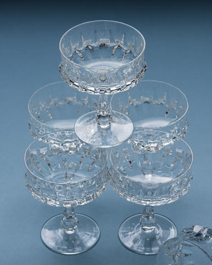 SET OF 6 CHAMPAGNE GLASSES