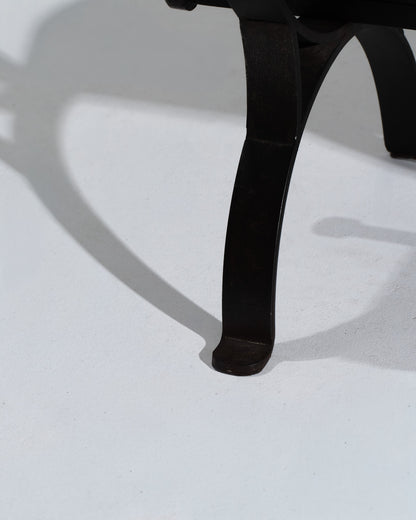 WROUGHT IRON AND SLATE COFFEE TABLE, 1950s