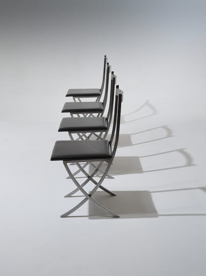 SET OF 4 CHAIRS, XAVIER FEAL, 1970s