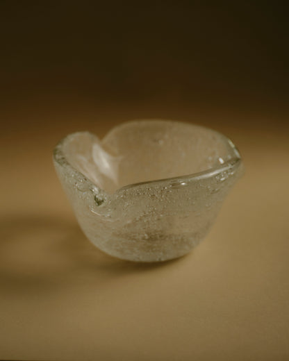 Freeform glass ashtray, Riom, 1970s