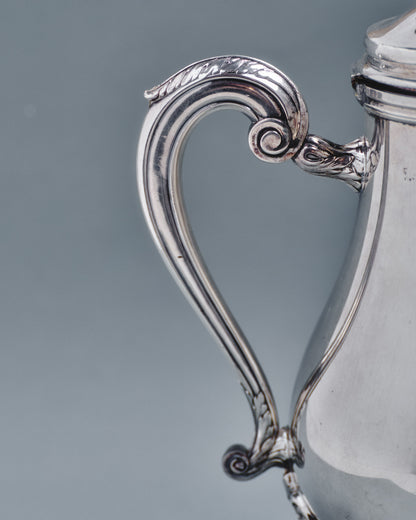 THÉIÈRE EN MÉTAL ARGENTÉ, CHRISTOFLE