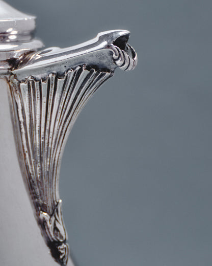 THÉIÈRE EN MÉTAL ARGENTÉ, CHRISTOFLE