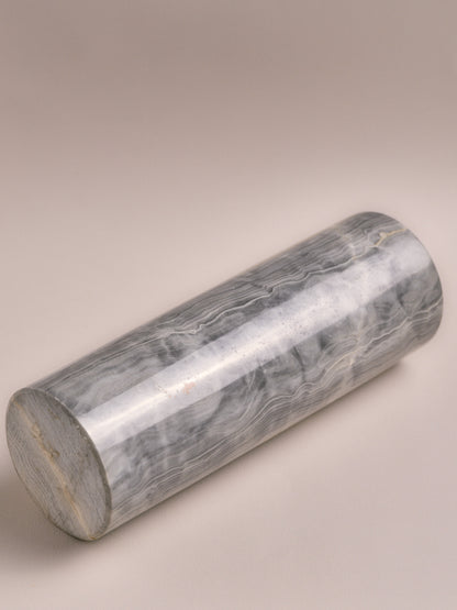 CYLINDRICAL VASE IN BLUE ONYX