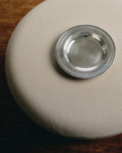 Silver-plated metal bottle coaster, Christofle