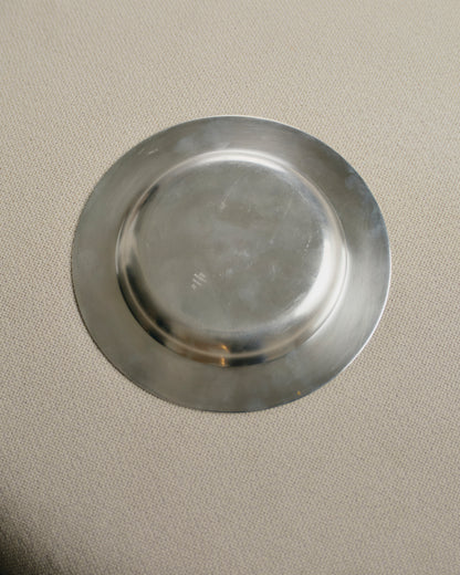 Silver-plated metal bottle coaster, Christofle