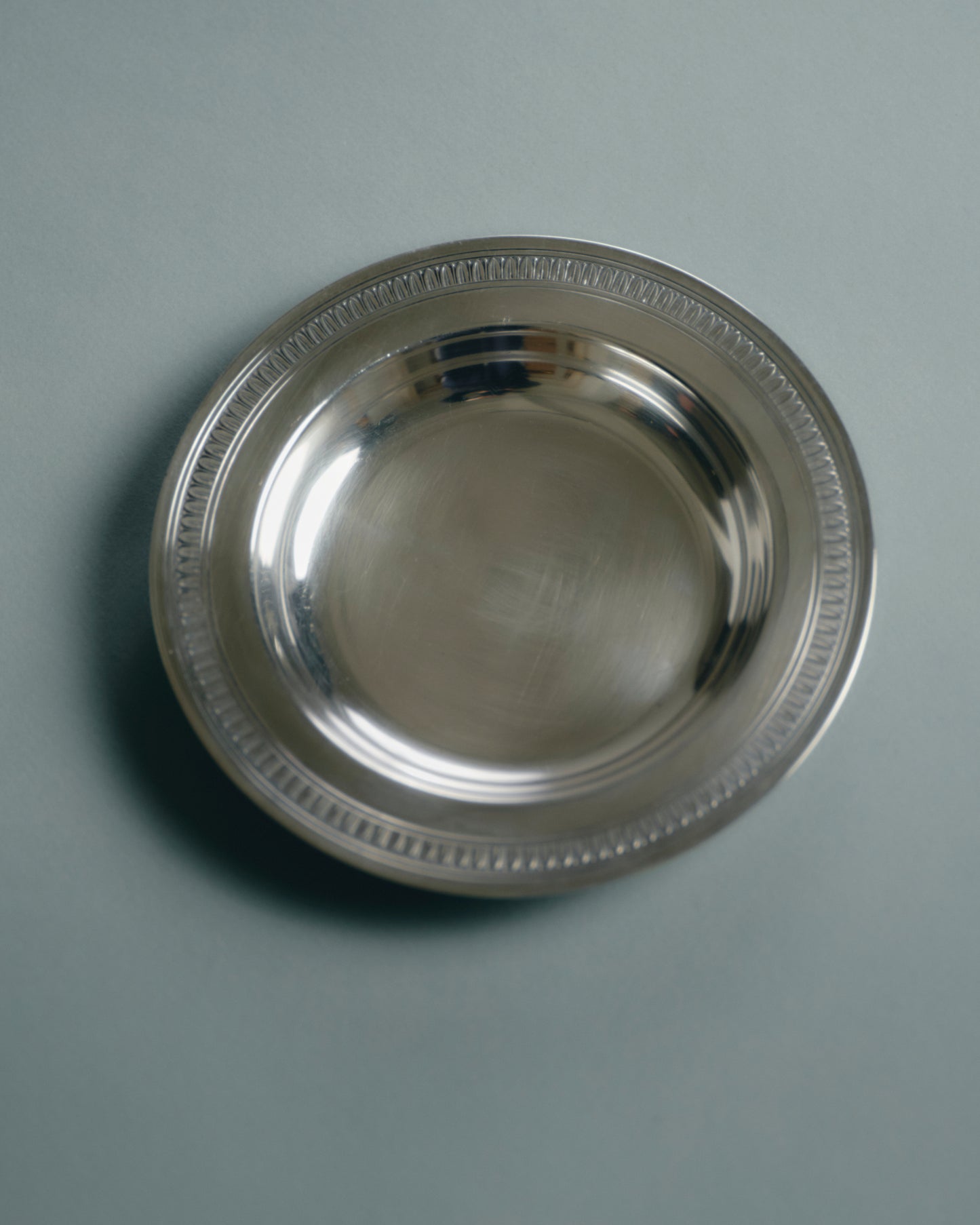 Silver-plated metal bottle coaster, Christofle