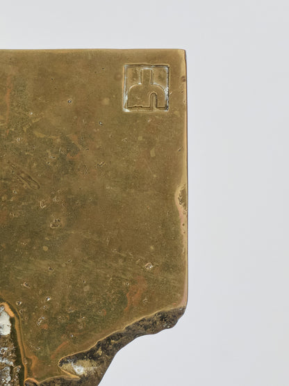 METAL AND BRONZE CHAIR, DAVID MARSHALL, 1970s