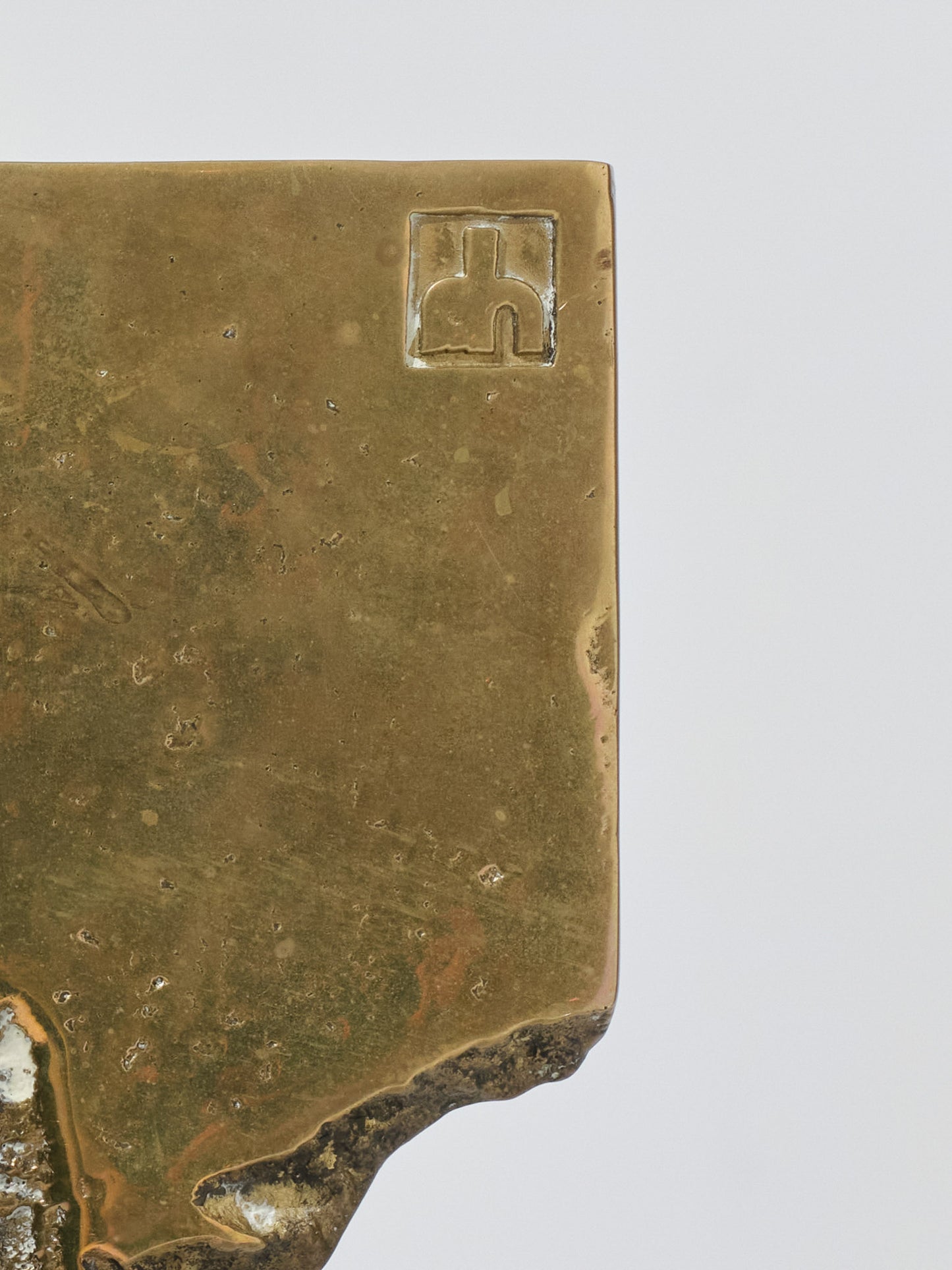 SET OF 2 METAL AND BRONZE CHAIRS, DAVID MARSHALL, 1970s