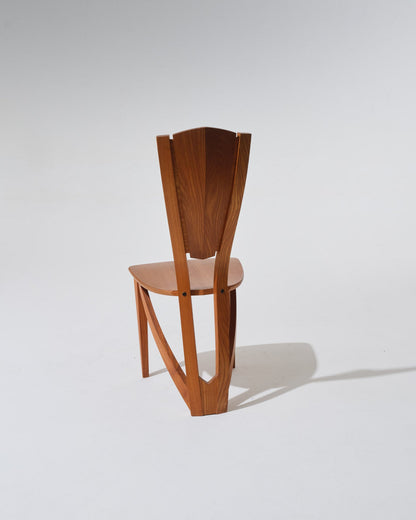 SOLID ELM CHAIR, SELTZ HOUSE, 1980s
