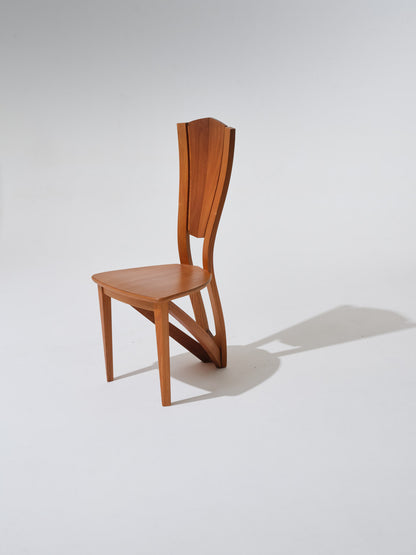 SOLID ELM CHAIR, SELTZ HOUSE, 1980s