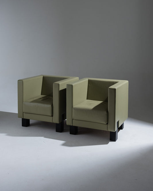 PAIR OF MOJO ARMCHAIRS, SHIGERU UCHIDA, 1990s
