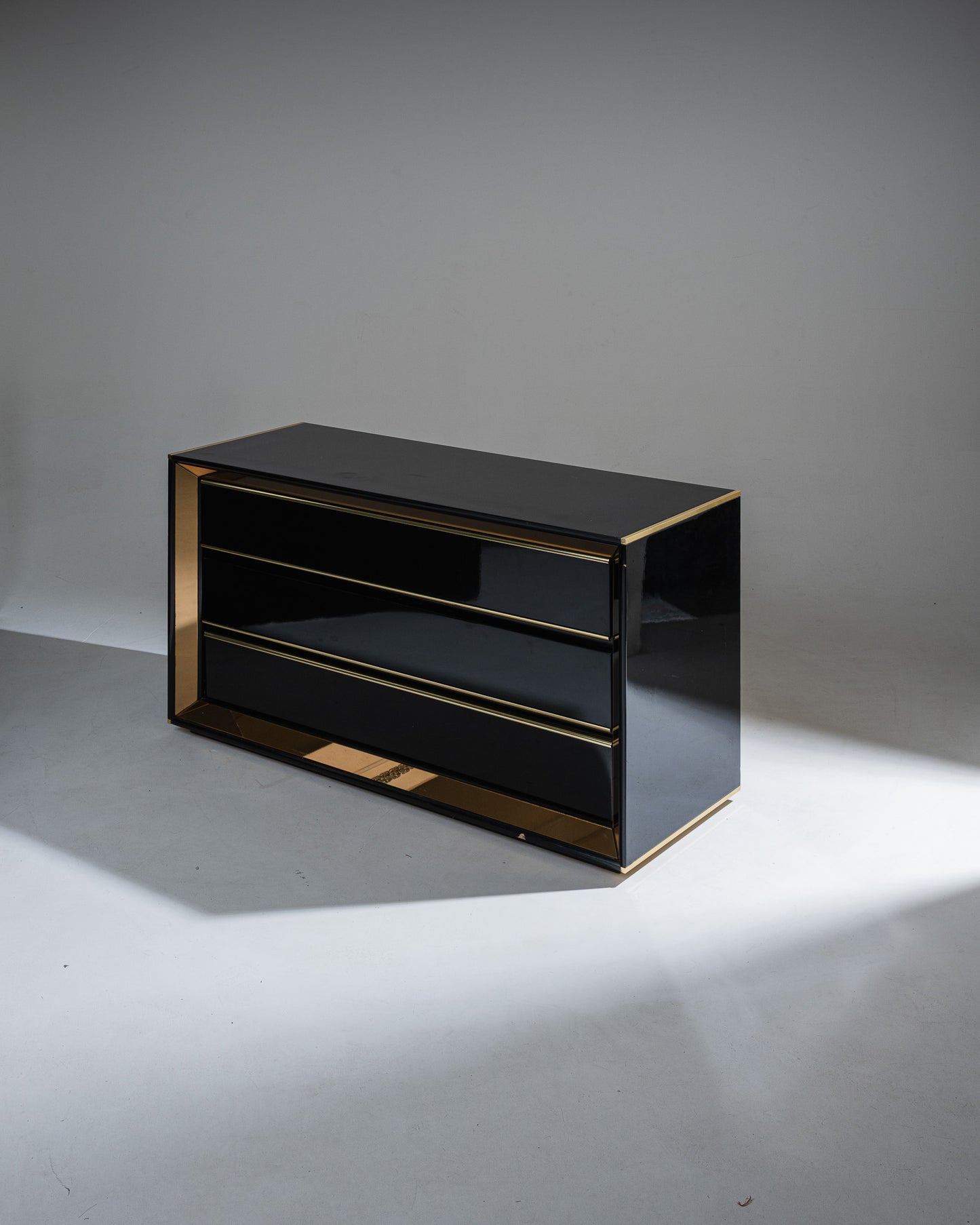 COMMODE NOIRE, SANDRO PETTI, 1970s