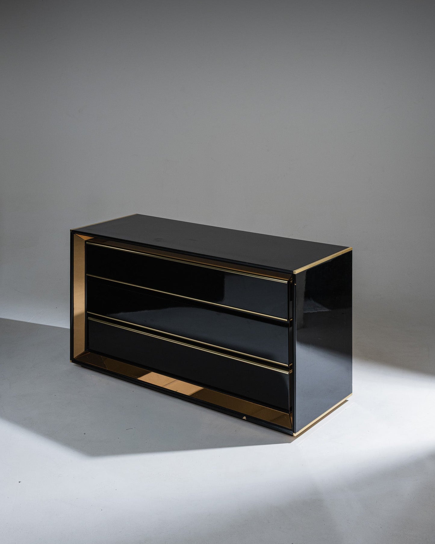 COMMODE NOIRE, SANDRO PETTI, 1970s